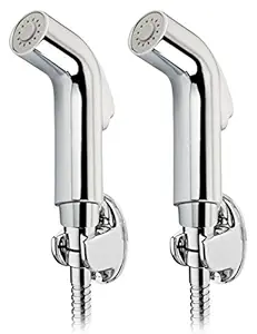 Drizzle Flora Health Faucet With 1 Meter Flexible Tube And Wall Hook - Set Of 2