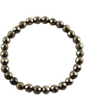 Pyrit Edelstein Armband facettiert - Reichtum, Energiefluss
