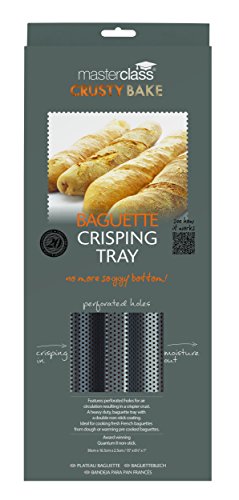 Master Class Crusty Baguette-Backblech, antihaftbeschichtet, Grau - 2