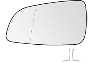 SENZEAL Cristal de Retrovisor para Opel Astra H 2004-2008 Calefactable Izquierda Cristal de Espejo Reemplazar 6428785 6428786 (Izquierda)