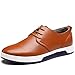 Produktbild Herren Leder Schuhe mit Warm Gefüttert Business Halbschuhe zum Schnürer Winter Anzugschuhe Oxford Derbys Lederschuhe Wasserdicht Flache Schnürhalbschuhe Männer für Hochzeit Party