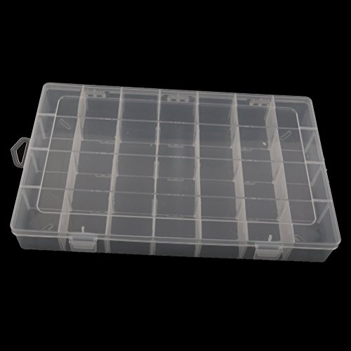 VORCOOL Sortierbox Sortierkasten Transparent Schmuckschatullen Perlenbox Schmucktablett mit 28 Fächern - 4