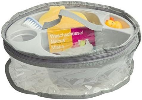 Top &amp; Tail Bath Bowl Baby Gift Set - White