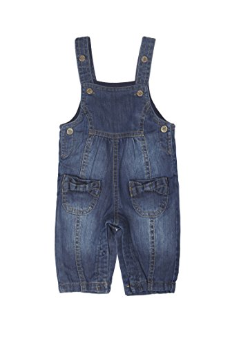 Steiff Baby Girls Latzhose Jeans Skort Sleeveless Dungarees, Blue (dark Blue Denim Blue 0012), 86