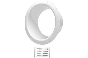 H&C VENT Złącze rur wlotowych 150 mm do kanału wentylacyjnego PVC - średnica 150 mm - płyta ścienna Element powietrza HVAC