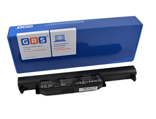GRS Notebook Akku für ASUS K55, A45, A55, A75, K45, K75 , ASUS R400, R500, R700, X55A, R500V, X55U, X75VD, X75V, A55V, X55V, K55DR, ersetzt A32-K55, A41-K55, A33-K55, Laptop Batterie 4400mAh 10,8V