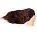 Training Head 100% Real Human Hair Cosmetology Hairdressing Mannequin Manikin Doll (Table Clamp Holder Included) EHA0418P