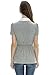 Bearsland Women's False 2 Pieces Maternity Nursing Shirt T-shirt Gray UK Size 12-14