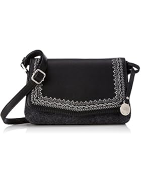 L.Credi Damen Rosenheim Umhängetasche, Grau (Grau), 6,5x14,5x21 cm