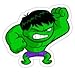Produktbild Funny HULK (Size W9 x H8.2 Centimeter) Car Motorcycle Bicycle Skateboard Laptop Luggage Vinyl Sticker Graffiti Decal Bumper Sticker