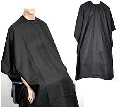 Adult Black Salon Hairdressing Cutting Colour Hair Highlight Cape Body Gown by DURSHANI