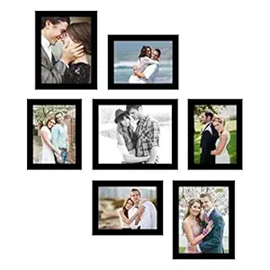 Moms Creations Wall Phot Frame for Living Room and Home Decor| Wall Photo Frame Set of 7