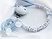 Personalised Dummy Clip with name, soother chain, dummy holder, pacifier clip - car light blue #1052, handmade by mamasliebchen