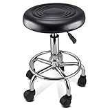 chinkyboo Faux PU Leather Massage Tattoo Beauty Salon SPA Manicure Swivel Gas Lift Stool Therapy Gas Stool Height Adjustable