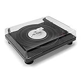 LISTO PARA REPRODUCIR: El reproductor de vinilos TT-Classic BK de auna cuenta con altavoces estéreo incorporados, por lo que puede reproducir sus vinilos inmediatamente después de desempaquetarlo, sin tener que conectar altavoces o amplificadores adicionales