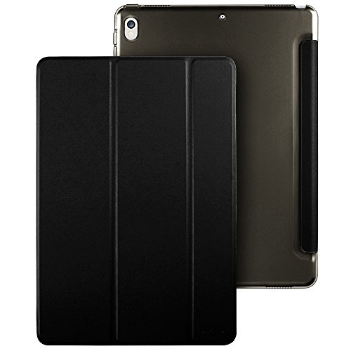iPad Pro 12.9 (2017 veröffentlichen) Hülle, ESR® Yippee Series Auto Aufwachen/Schlaf Funktion Wickelfalz PU Ledertasche mit Durchschaubar Rückseite Schutzhülle für iPad Pro 12.9 2017 (Schwarz) - 3