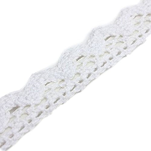Dekoband – SODIAL(R)1x Spitzenband Geschenkband Dekoband Selbstklebend Lace Deko Hochzeit Weihnachten DIY Dekoration Bilderrahmen Weiss 1.8*170cm - 3