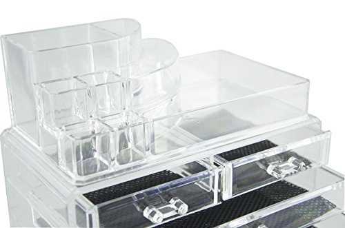 Feibrand klar Make up Organizer 4 Schubladen 2 Schicht - 2