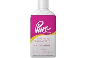 Pure Scented 100ml Fragrance Oil - Vegan & Cruelty-Free, for Candles, Soaps, Slime, Diffusers, Cosmetics, Wax Melts & DIY Crafts (1 x 100ml, Snow Angel)