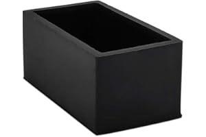 Flyshop 12 Tapones de Goma para Patas de Silla, Protectores de Piso de Silla, rectangulares para Muebles, 20 x 40 mm, 13/16" X 1-9/16"