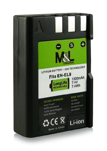 Chargeur   Batterie EN-EL9 pour Nikon SLR-D40   SLR-D40x   DSLR-D60   DSLR-D3000   DSLR-D5000