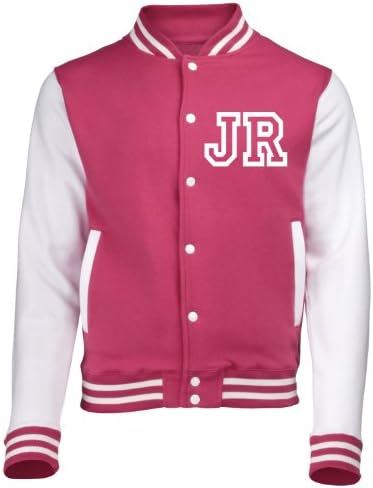 Kids Varsity Jacket with Front Initial Personalisation