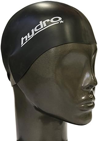 Hydro Star Swimming Cap Silicone AD with Case, Black