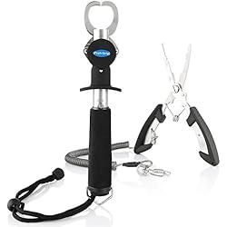 ZANMAX Equipos de Herramientas de Alicates de Pesca de Acero Inoxidable Tijera Línea Cortador Retire el Gancho de Los Trastos, Pescado Abrazadera del Clip Alicates Grab Equipos de Pesca Herramienta, Soporta Peso de 284Kg.