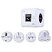 Produktbild haoqin Allocacoc 4 Travel Stecker PowerCube Steckdose 4 Steckdosen 2 USB Ports Adapter