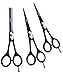 Hairdressing Barber Scissors Set with 1 x 6" Scissors, 1 x 6" Thinning Scissors and 1 x 5.5" Barber Scissors, Great Value