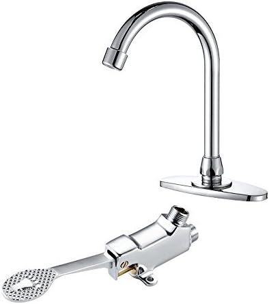 Neilyn Single Cold Laboratory Hospital Foot-Operated Faucets Tap Prevent Cross Infection Medical Restaurant Hotel Rotation Faucet Mixer Taps
