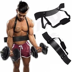 TNP Accessories® Weight Lifting Arm Bicep Blaster Isolator Curl Bomber Gym Bar Training Neoprene Support Straps