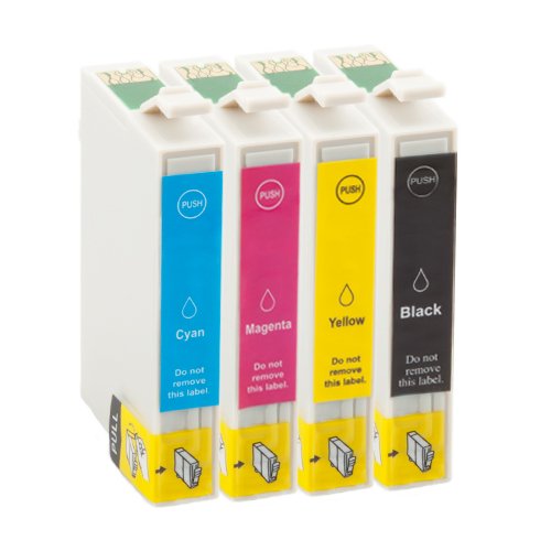 4 PlatinumSerie Druckerpatrone XL TE0711, TE0712, TE0713, TE0714 mit Chip und Füllstandsanzeige für Epson Stylus DX 8400,Epson Stylus DX 7400,Epson Stylus DX 7450,Epson Stylus DX 8450,Epson Stylus DX 9400 F,Epson Stylus D 120,Epson Stylus Office BX 300 F,Epson Stylus SX 405,Epson Stylus S 20,Epson Stylus SX 200,Epson Stylus SX 400,Epson Stylus SX 405 WiFi,Epson Stylus SX 100,Epson Stylus SX 105,Epson Stylus SX 205 und alle Drucker, die laut Betriebsanleitung Epson T0711-T0714 verwenden.