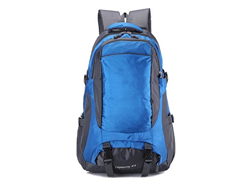 HBNGVF Einfach Männer Frauen Sport Outdoor Große Kapazität Klettern Rucksack Wandern Reisetasche (Rot)