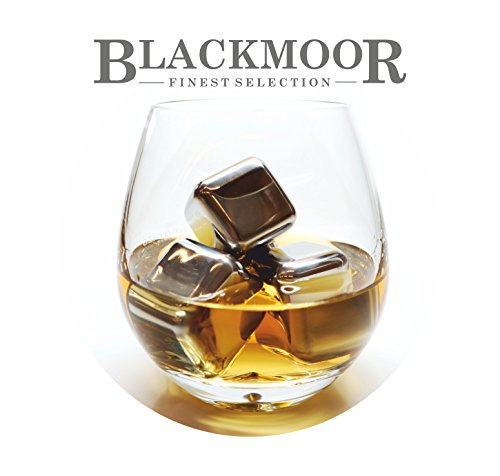 Whisky-Steine aus Edelstahl – Geschenkset mit Eiszange, Box und Samtbeutel - 6