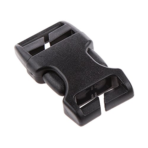 Schwarz Klickverschluss, Klippverschluss – Größe Auswählbar, Hochwertig Kunststoff Steckschnallen – 20mm - 4