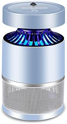 Light Control Household Mosquito Lamp Indoor 4W Photocatalyst Electronic Mosquito Killer 12.5*22.5cm Insect Repellent Black Blue White Mosquito Trap No Radiation Silent (Color : Blue)