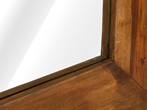 massivum Spiegel Cubus 120x90x3 cm Palisander braun gewachst - 4