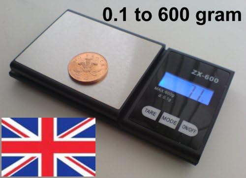 DIGITAL SCALES LCD POCKET 0.1 to 600g GRAM JEWELLRY / GOLD / HERBS