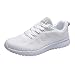 Produktbild Turnschuhe Schwarz Damen,Sonnena Frauen Low-Top Schnürer Laufschuhe Bequem Solide Kreuzgurte Sportschuhe Joggingschuhe Ultra-Light Mesh Atmungsaktiv Joggingschuhe Shoes Sneaker Schuhe