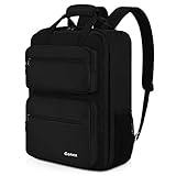 [Drei Möglichkeiten zum Tragen] Mit weich gepolsterten Schultergurten und Tragegriffen mit Ärmel können Sie es auf den Schultern oder von Hand tragen. Ein Koffergriffriemen an der Rückseite lässt Sie ihn durch den Griff des Rollkoffers gleiten.