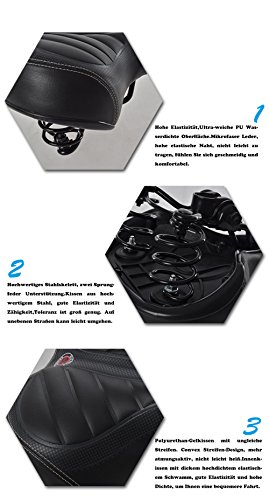 Fahrradsattel Cityradsättel Elektroautos Ultra-weiches Kissen Dickere Mountainbike Sitz Fahrrad Matte Fahrradsitz Schwarz - 2