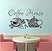 Produktbild Wiwhy Wand Aufkleber Kaffee Haus Aufkleber Vinyl Aufkleber Home Decor Coffee Shop Abnehmbare Küche Interior Design Glas Tapete Wandbild