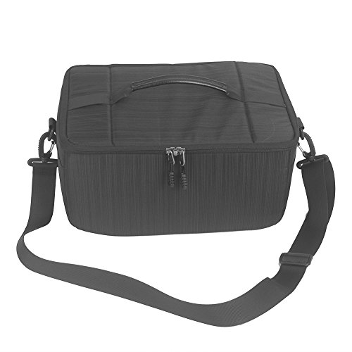 Koolertron Sac Bandouliere   tanche Housse de Protection Insert pour DSLR Appareil Photo Reflex Cam  ra Cannon Nikon Sony etc   Noir 
