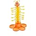 Price comparison product image ADESHOP Kids Toys, Competitive Electric Wiggle Worm Desktop Game Family Party Screaming Tricky Toy(Yellow, M)