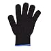 Mudder 2 Pack Heat Resistant Gloves for Curling, Curling Wand and Flat Iron, Black and Blue