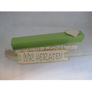 Einladung im Reagenzglas zur Hochzeit