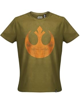 GOZOO Star Wars T-Shirt Herren The Rebel Alliance Starbird 100% Baumwolle Grün