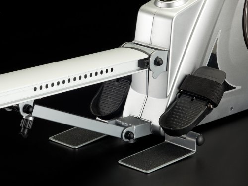 skandika Aquarius 3-in-1 Rudergerät Liege-Ergometer SF-1040 zusammenklappbar mit Multifunktionscomputer, Transportrollen, Handpulssensoren, Pulsgurt und wartungsfreien Antriebssystem - 8