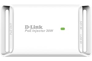 D-Link DPE-301GI Injecteur 1 Port Gigabit PoE 802.3/3u/3ab - 10/100/100BASE-T - 802.3at et 802.3af - jusqu'à 30W - Idéal pour Alimenter vos Équipements POE